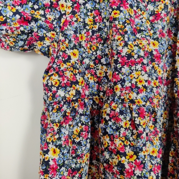 Old Navy Women's Colorful Floral Blouse Size 3X Bohemian Cottagecore Boho - Picture 2 of 10